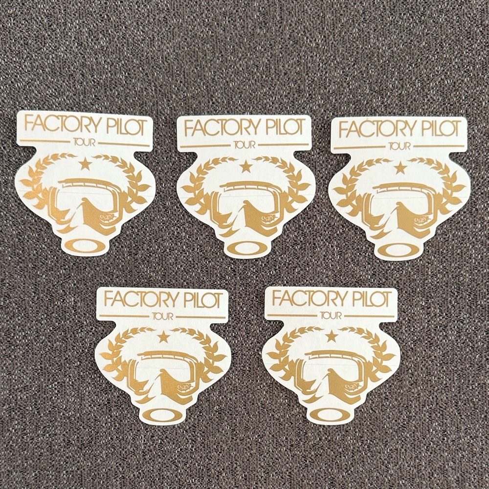 Oakley Vintage Factory Pilot Tour Stickers Lot of 5 NEW